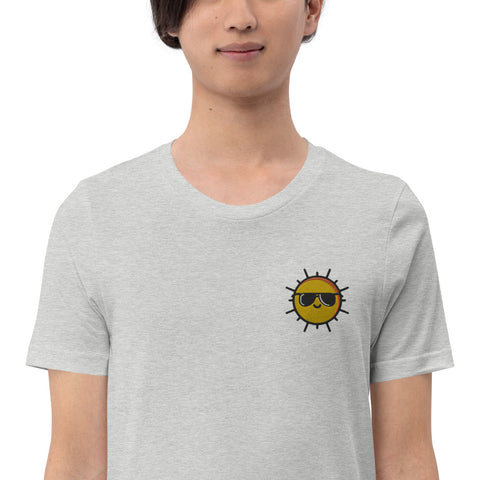 "Sunny Sunnies" Embroidered Short-Sleeve Unisex T-Shirt